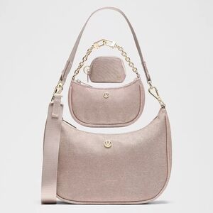 *NWT* LULULEMON City Essentials Shoulder Bag 3L & Acessories  - Glitter Pink